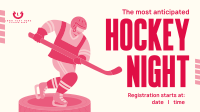 Winter Ice Hockey Facebook Event Cover Design