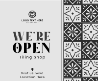 Tiling Shop Opening Facebook Post Design