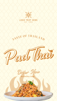 Authentic Pad Thai Instagram Story Design