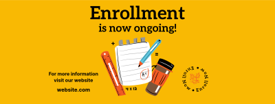 Enrollment Is Now Ongoing Facebook cover Image Preview
