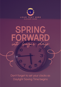 Daylight Saving Begins Flyer Image Preview