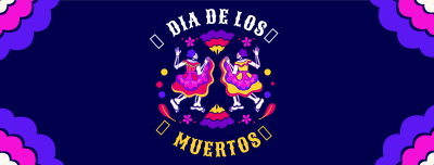 Lets Dance in Dia De Los Muertos Facebook cover Image Preview