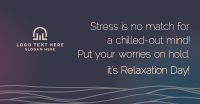Wavy Relaxation Day Facebook Ad Design