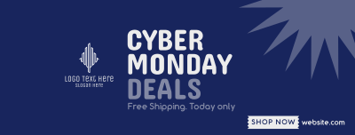 Quirky Cyber Monday Facebook cover Image Preview