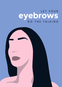 Expressive Eyebrows Flyer Design