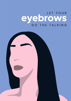 Expressive Eyebrows Flyer Image Preview