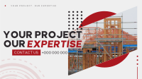 Modern Construction Service Facebook Event Cover Design