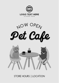 Pet Cafe Opening Flyer Image Preview