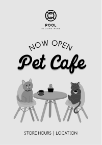 Pet Cafe Opening Flyer Image Preview