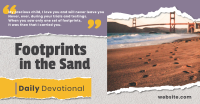 Footprints in the Sand Facebook Ad Design