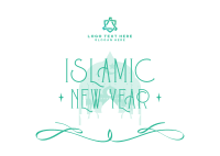 Celebrate Islamic New Year Postcard Image Preview