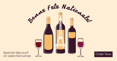 Bastille Day Wine Facebook ad Image Preview