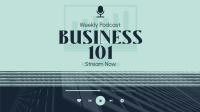 Business Talk Podcast Facebook Event Cover Design