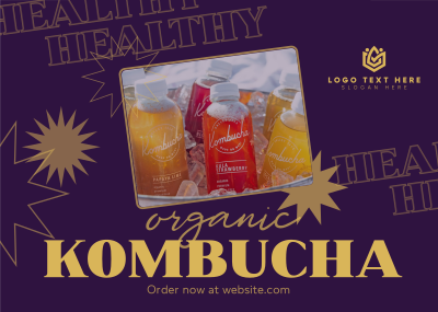 Healthy Kombucha Postcard Image Preview
