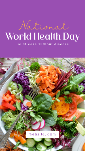 Minimalist World Health Day Greeting Facebook story Image Preview