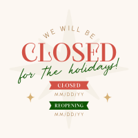 Holiday Closing Badge Linkedin Post Image Preview