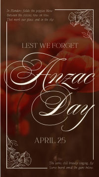 Elegant Anzac Day Facebook story Image Preview