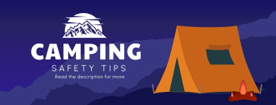 Safety Camping Facebook cover Image Preview