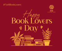Book Lovers Celebration Facebook Post Design