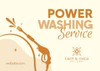 Professional Power Washing Postcard Design
