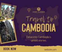 Travel to Cambodia Facebook Post Design
