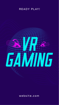 VR Gaming Headset Facebook Story Design