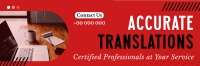 Corporate Translator Professional Twitter Header Design