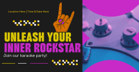 Come and Karaoke Party Facebook Ad Design