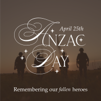 Anzac Day Remembrance Instagram Post Design