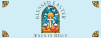 Easter Stained Glass Facebook cover Image Preview