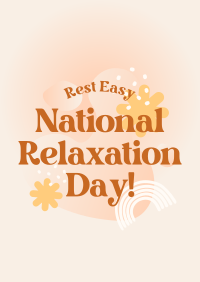 National Relaxation Day Greeting Poster Image Preview