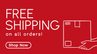 Minimalist Free Shipping Deals Animation Preview