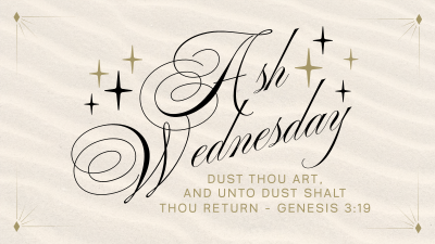 Simple Elegant Ash Wednesday Facebook event cover Image Preview