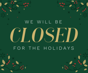 Closed for Christmas Facebook post Image Preview