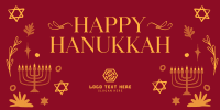 Peaceful Hanukkah Twitter Post Design
