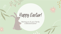 Happy Easter Spring Zoom Background Image Preview