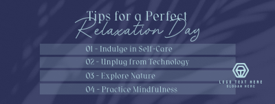 Tips for Relaxation Facebook cover Image Preview