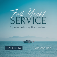 Serene Yacht Services Linkedin Post Design