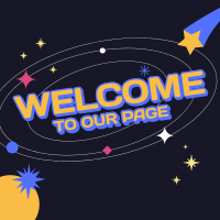 Galaxy Generic Welcome Instagram Post Design