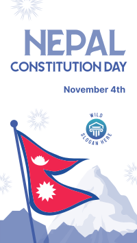 Nepal Day Facebook Story Design