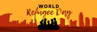 World Refuge Day Twitter Header Design