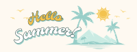 Vintage Summer Greeting Facebook cover Image Preview
