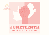Juneteenth Freedom Celebration Postcard Design