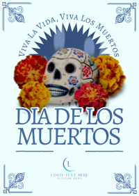 Elegant Dia De Muertos Poster Design