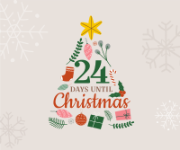 Jolly Christmas Countdown Facebook Post Design