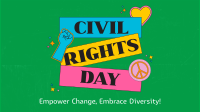 Bold Civil Rights Day Stickers Animation Image Preview