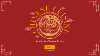Authentic Chinese Cuisine Facebook event cover Image Preview