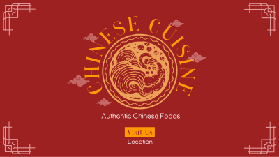Authentic Chinese Cuisine Facebook event cover Image Preview