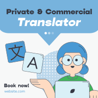 Translation Business Instagram Post Design