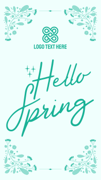 Floral Hello Spring YouTube short Image Preview